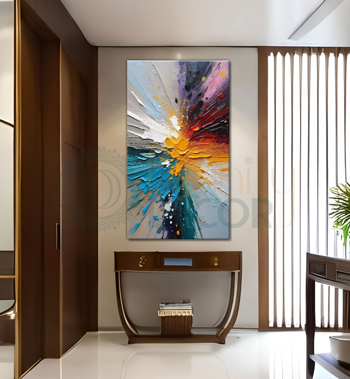 Colourful textured natural art Canvas Painting - Nature Art -V-3