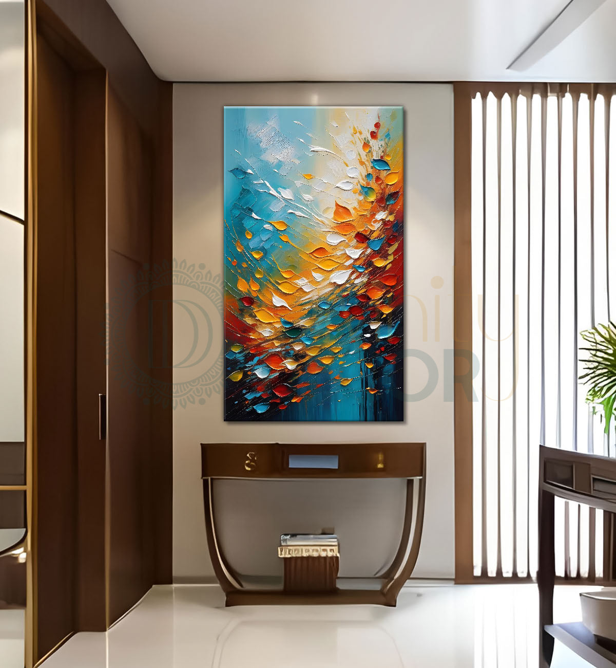 Colourful textured natural art Canvas Painting - Nature Art -V-8