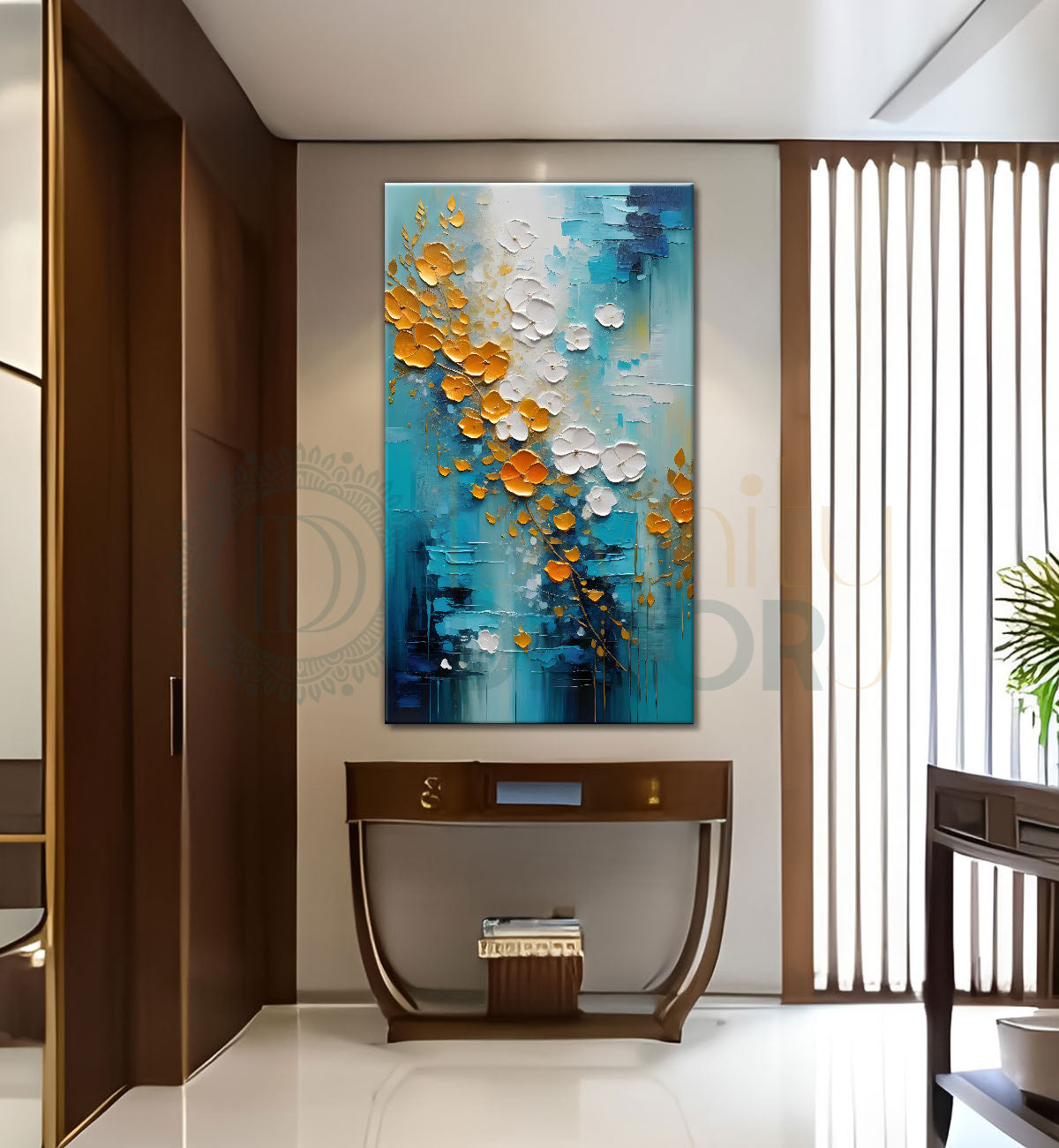 Colourful trextured painting art Canvas Painting - Nature Art -V-40