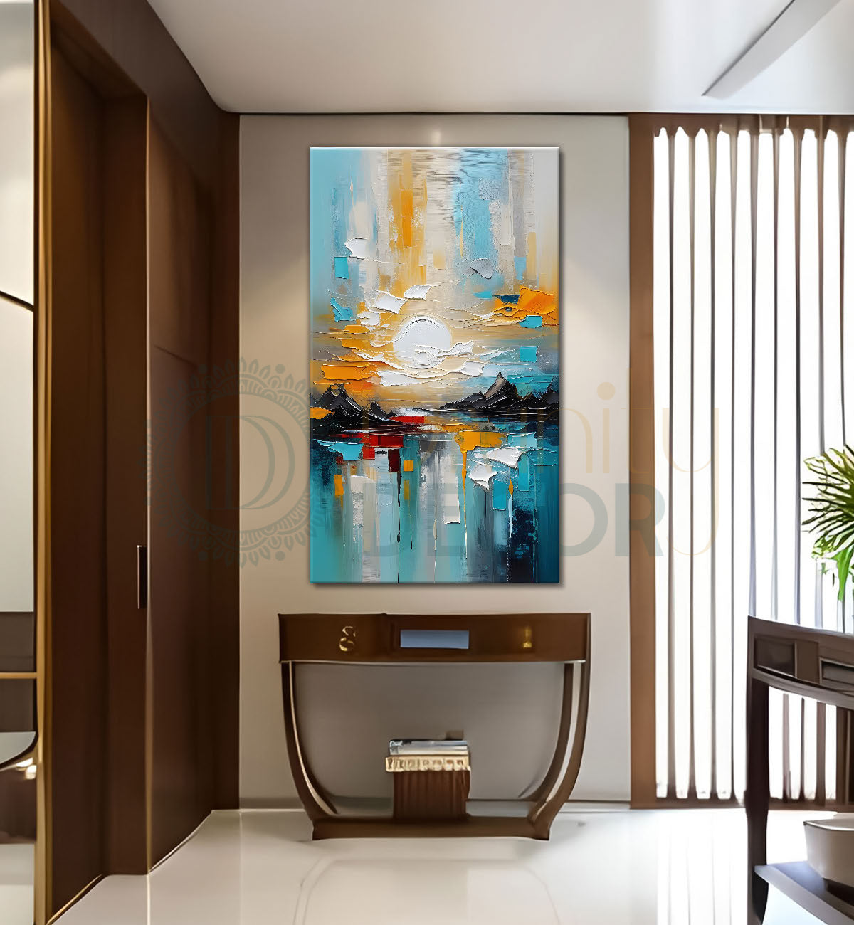 Colourful textured painting art Canvas Painting - Nature Art -V-49