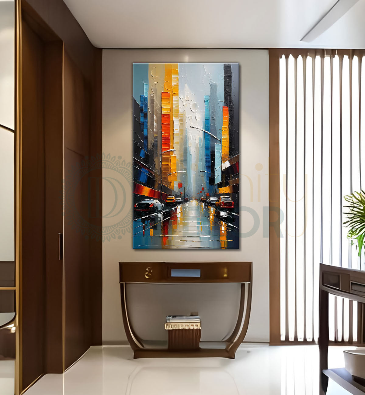 Colourful textured painting art Canvas Painting - Nature Art -V-58