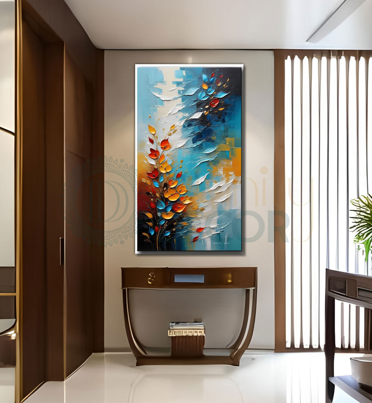 Colourful textured painting art Canvas Painting - Nature Art -V-65