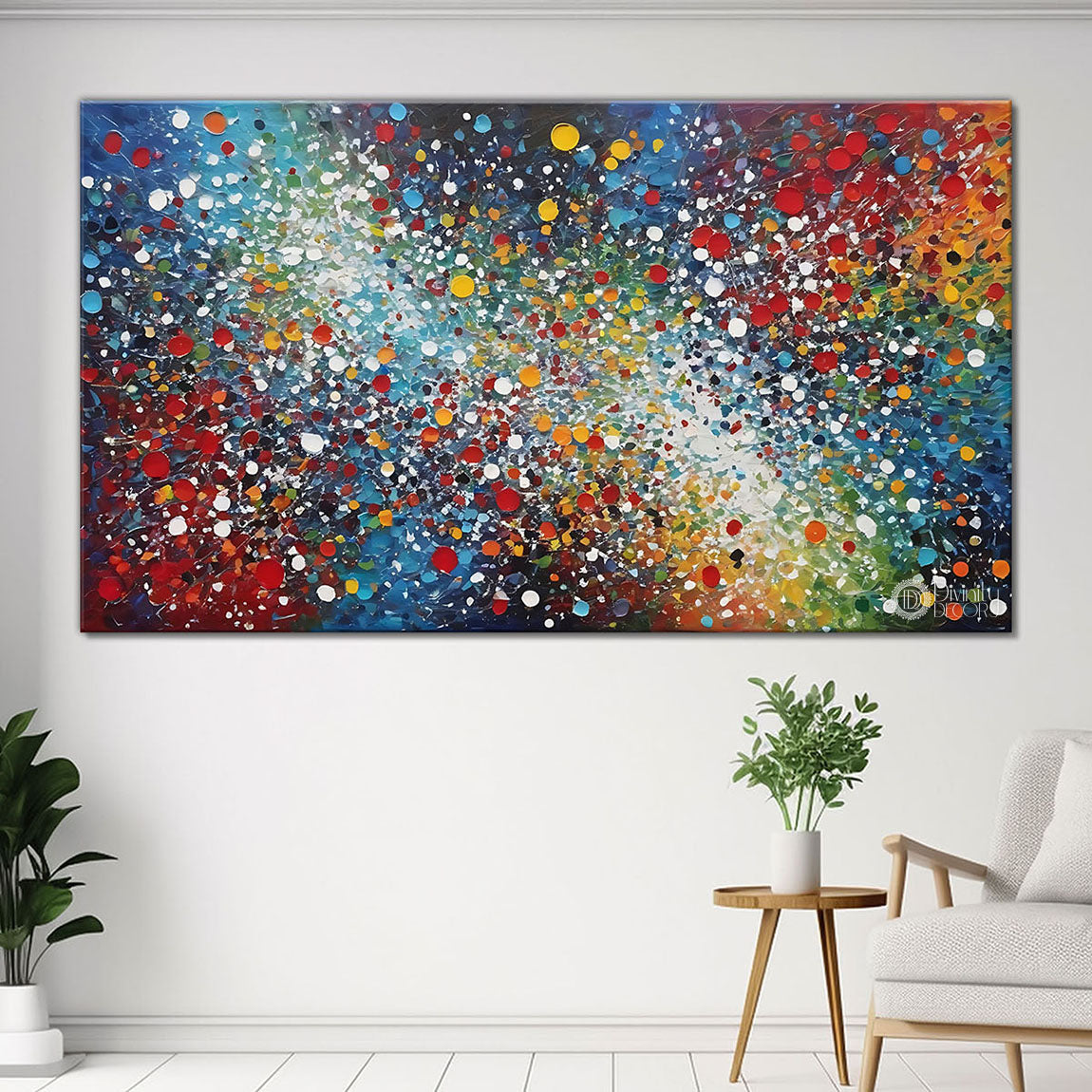 Colorful textured painting art Canvas Painting - Nature Art -126