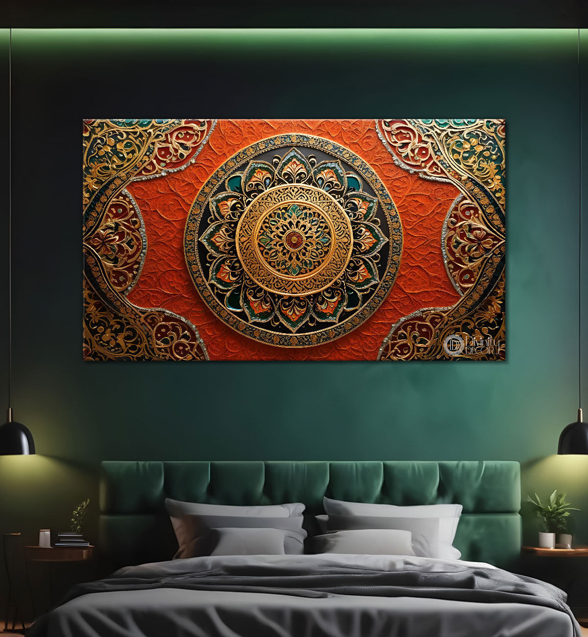 Spiral Islamic pattern textured painting Canvas Painting - Islamic paintings - 13