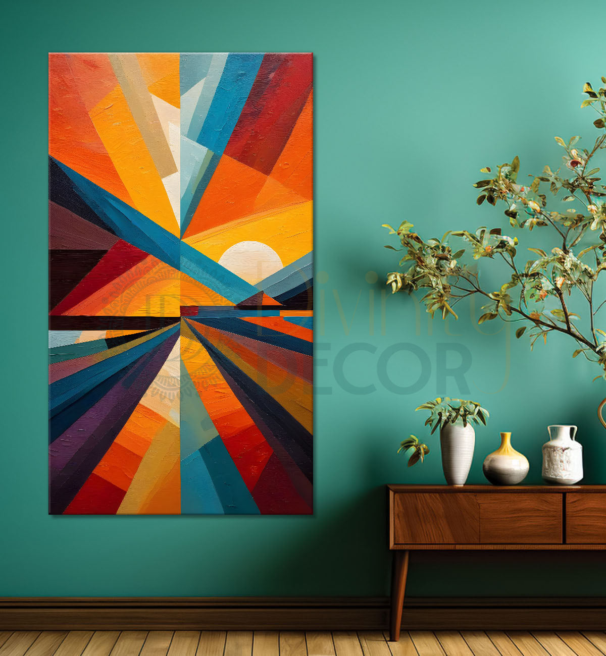 Colourful texutred modern art painting Canvas Painting - Design - Modern-V-14