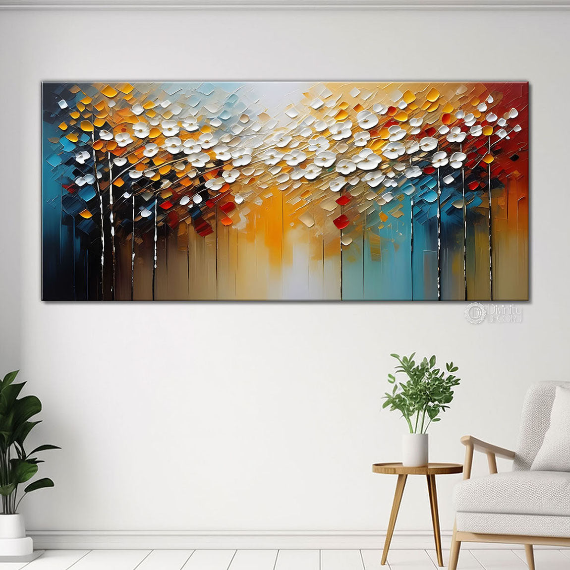 Colorful textured painting art Canvas Painting - Nature Art -211