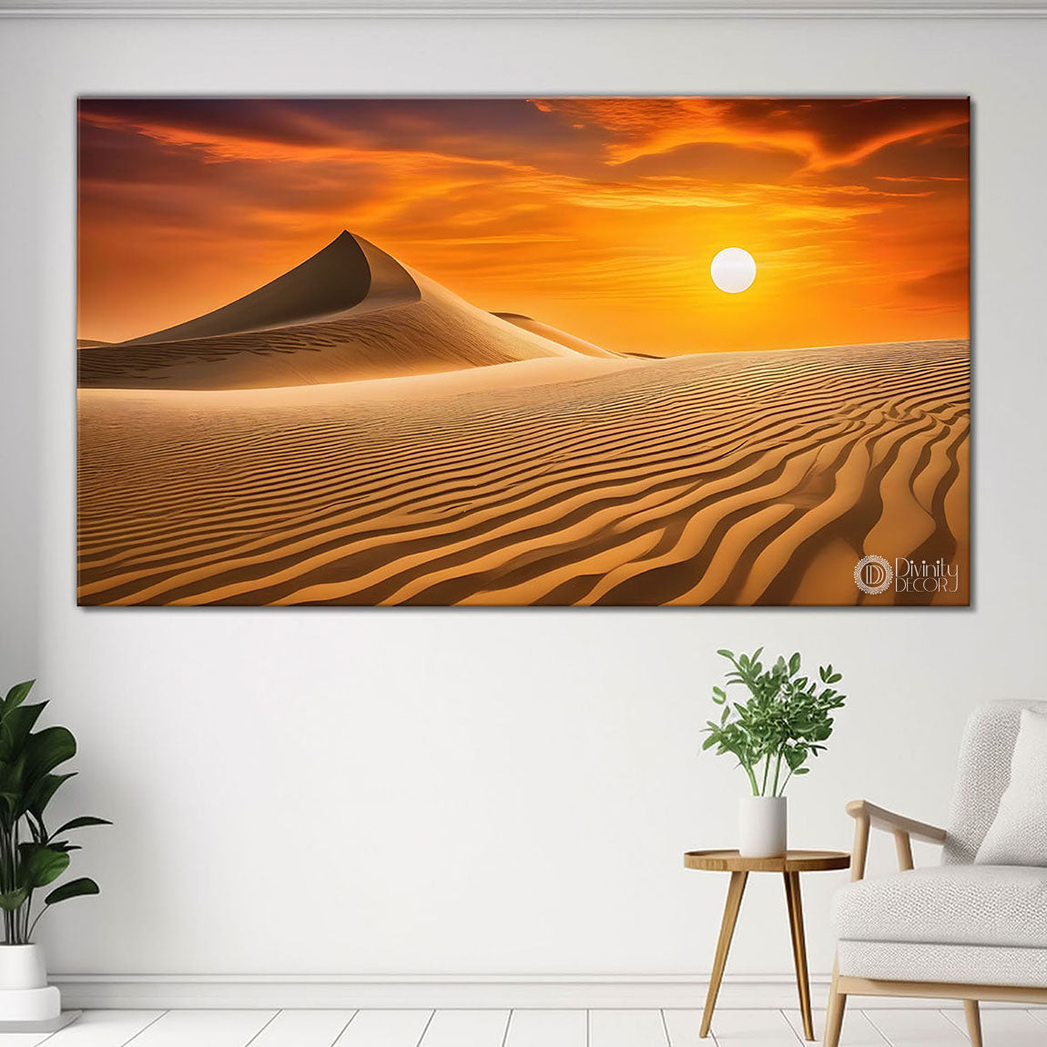 Mountains with land textured painting Canvas Painting - Nature Art -220
