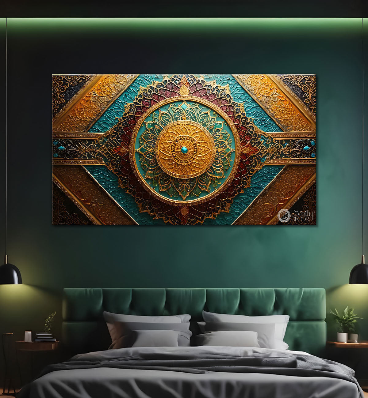 Islamic textured modern art Canvas Painting - Islamic paintings - 23