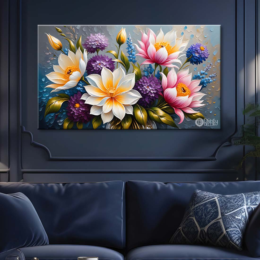 White and pink flowers with light background- Flower-266