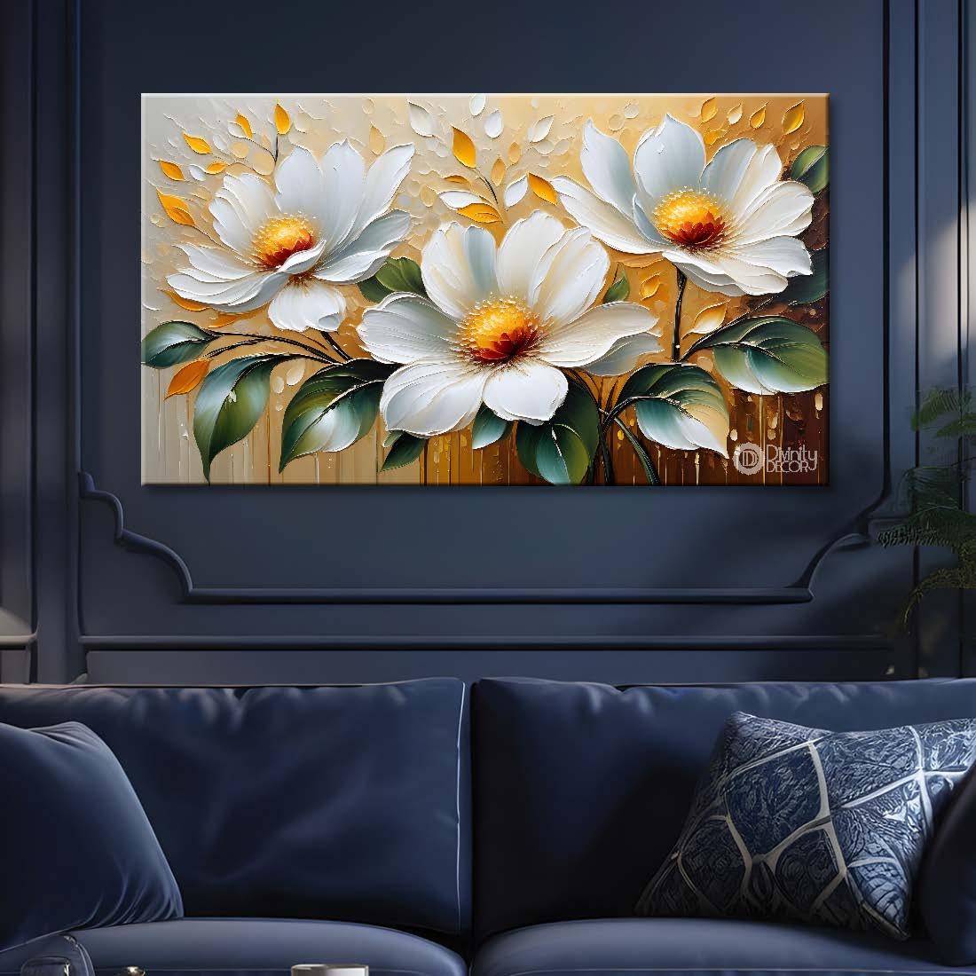 White flowers in light background- Flower-276