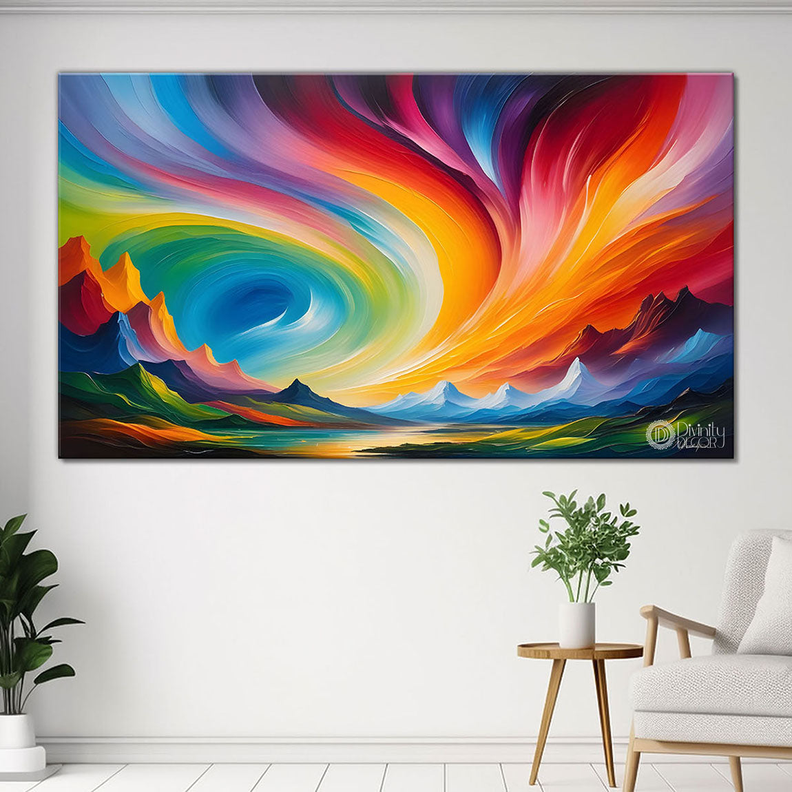 Colorful textured painting art Canvas Painting - Nature Art -302