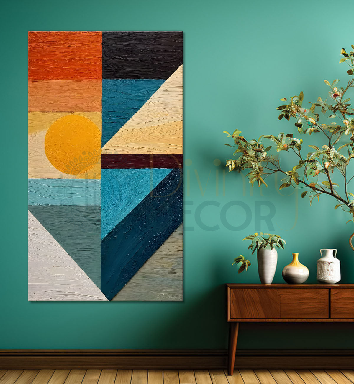 Colourful texutred modern art painting Canvas Painting - Design - Modern-V-31