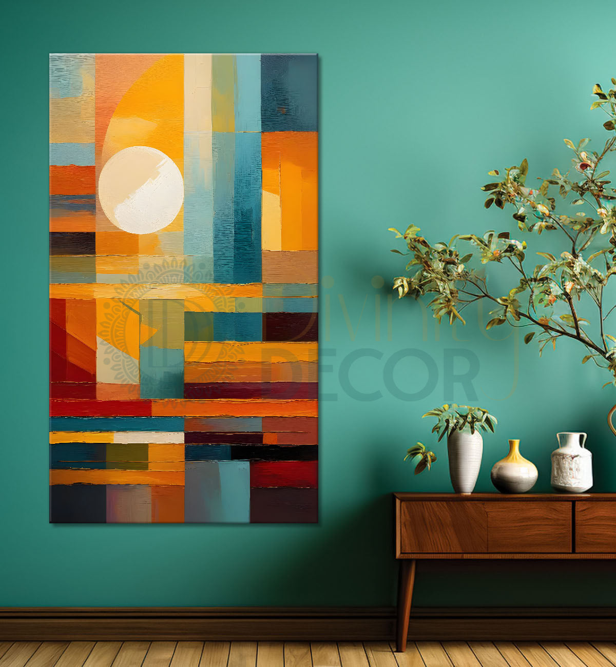 Colourful texutred modern art painting Canvas Painting - Design - Modern-V-32