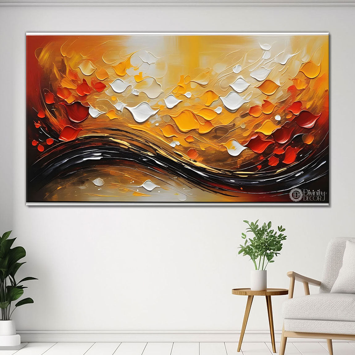 Colorful textured painting art Canvas Painting - Nature Art -358