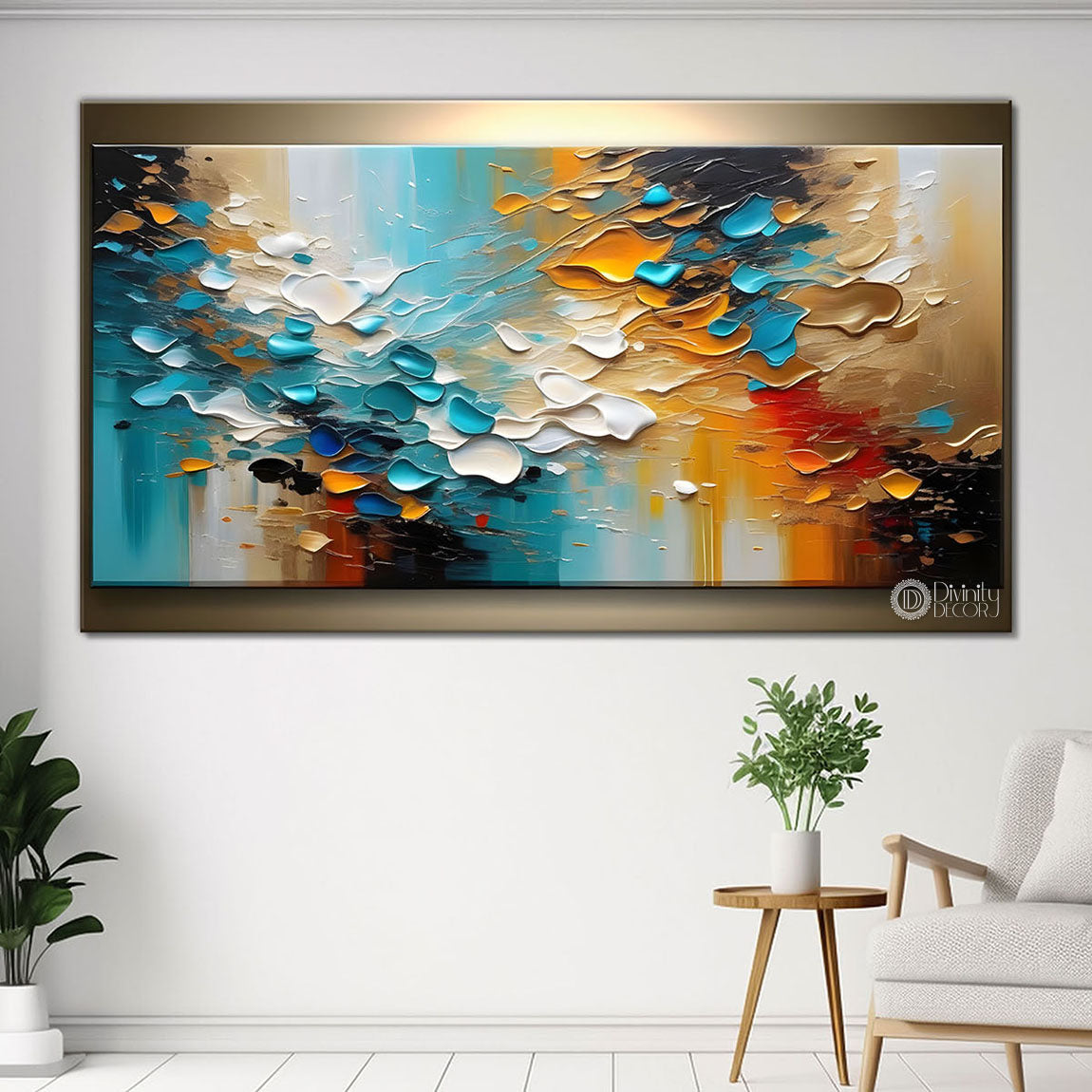 Colorful textured painting art Canvas Painting - Nature Art -362