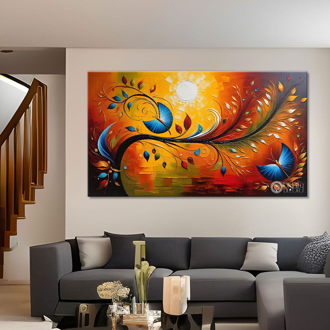 Colorful Textured Modern art Canvas Painting - Design - Modern-L-410