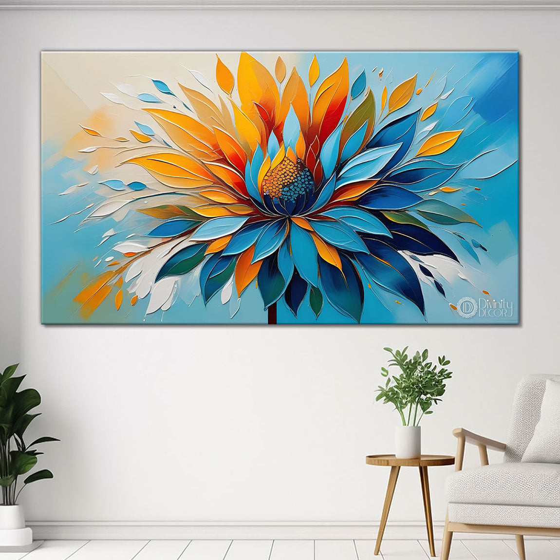 Colorful textured painting art Canvas Painting - Nature Art -418