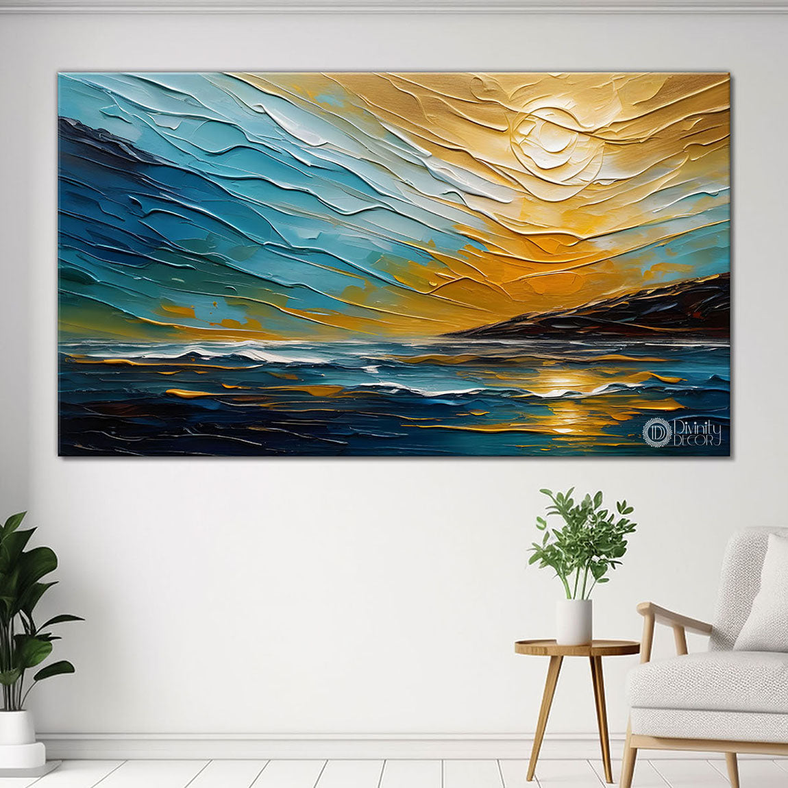 Colorful textured painting art Canvas Painting - Nature Art -451