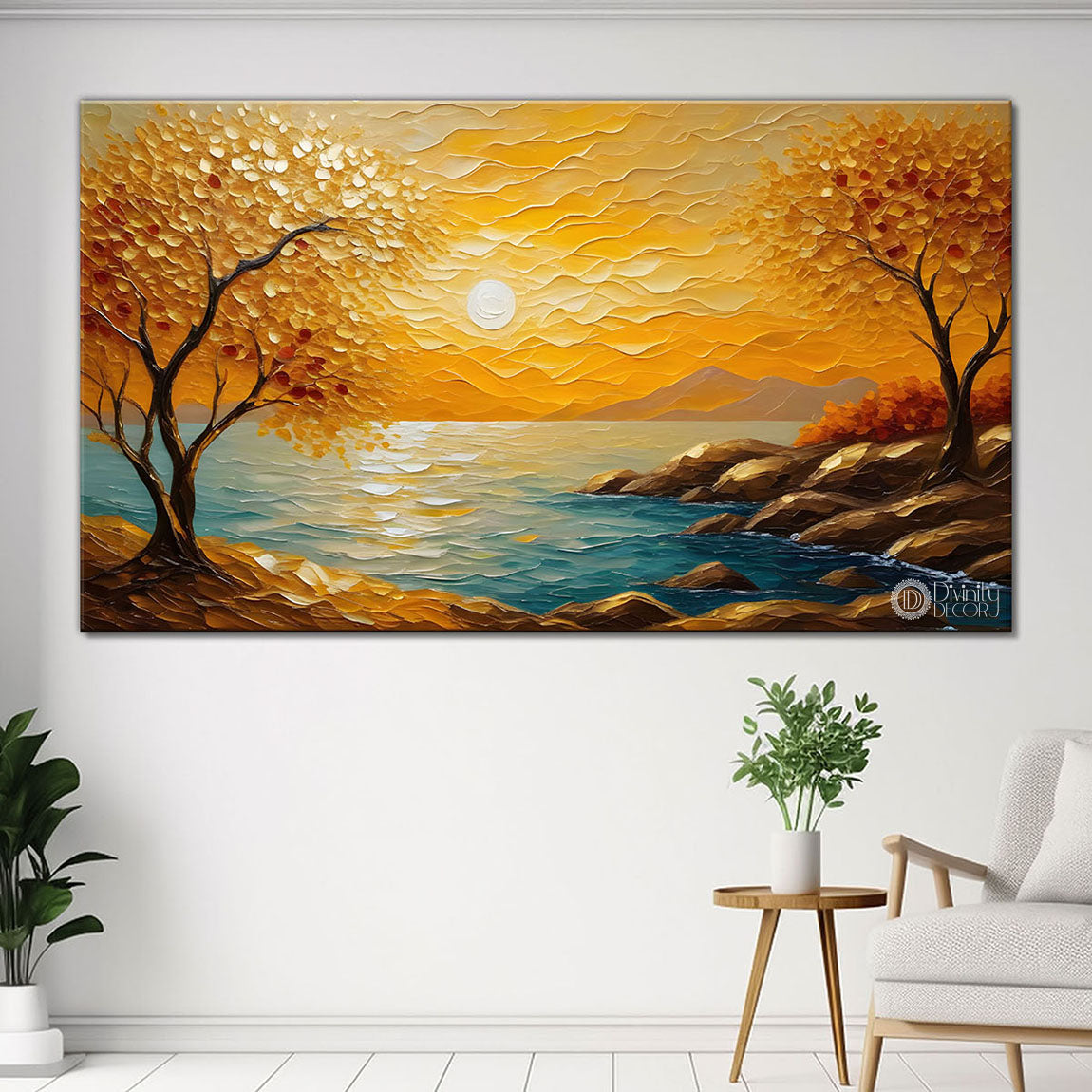Sunrise landscape scenery Canvas Painting - Nature Art -486