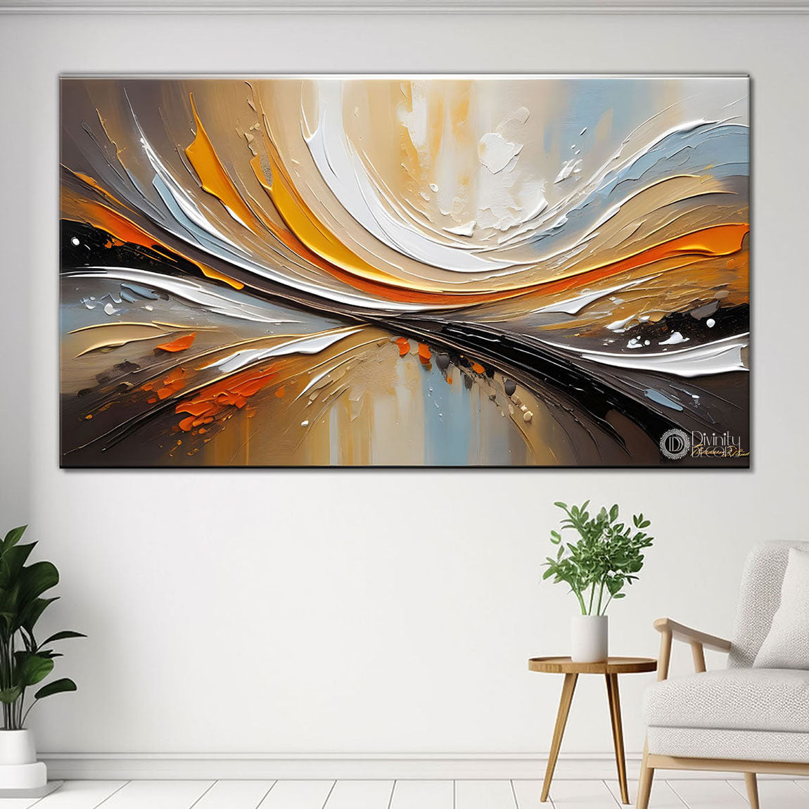 Colorful textured painting art Canvas Painting - Nature Art -487