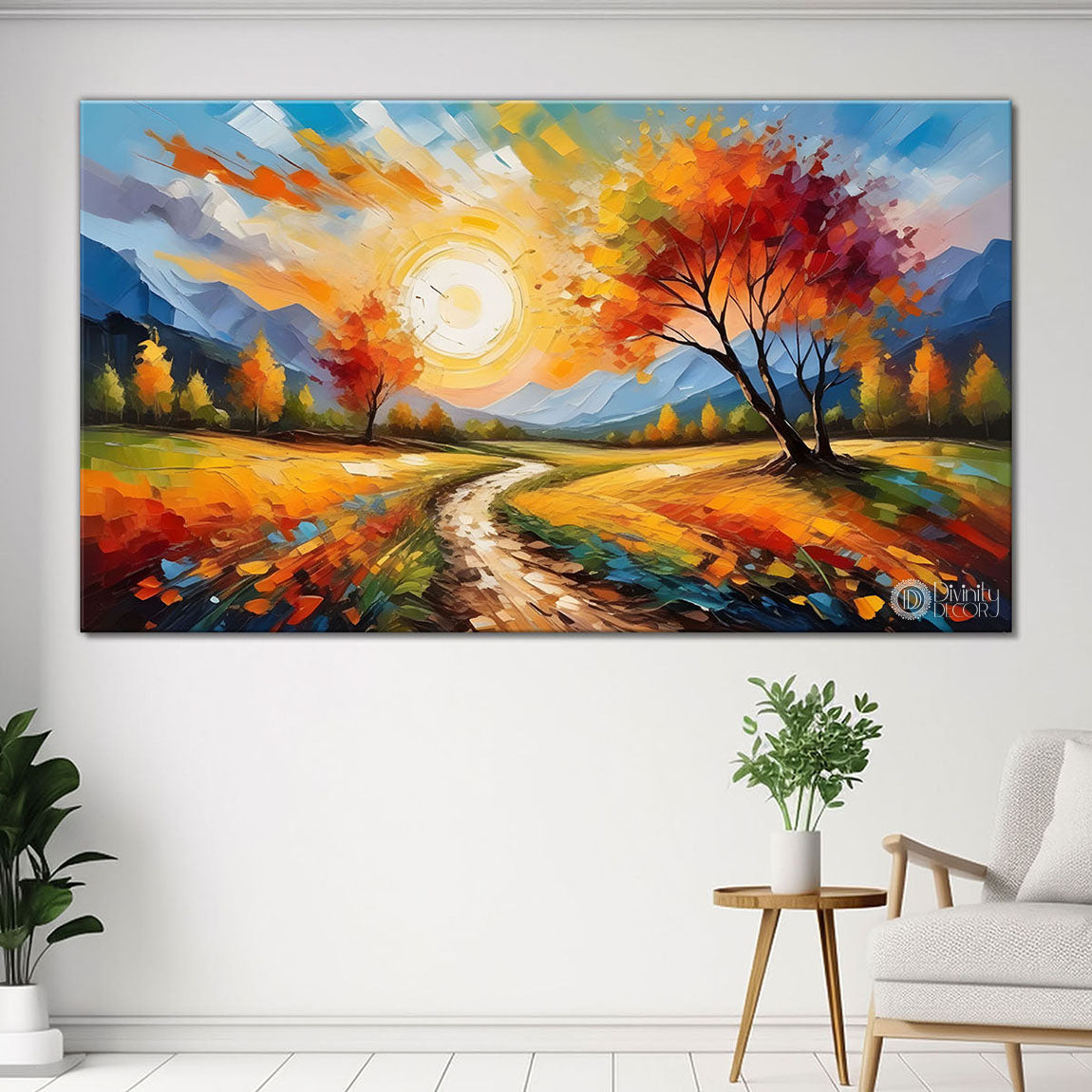 Sunrise landscape scenery Canvas Painting - Nature Art -488
