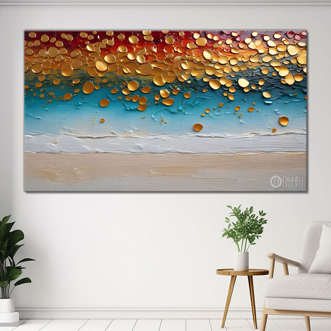 Colorful textured painting art Canvas Painting - Nature Art -509