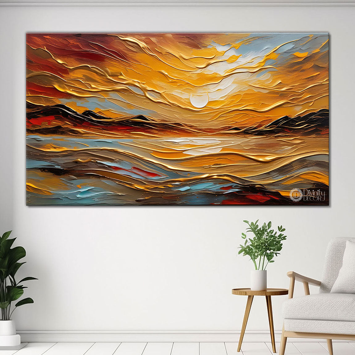 Colorful textured painting art Canvas Painting - Nature Art -530