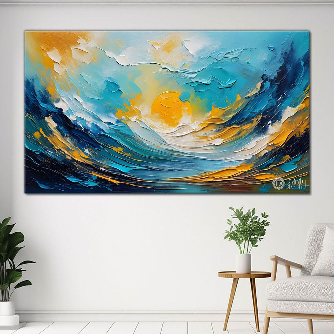 Colorful textured painting art Canvas Painting - Nature Art -615