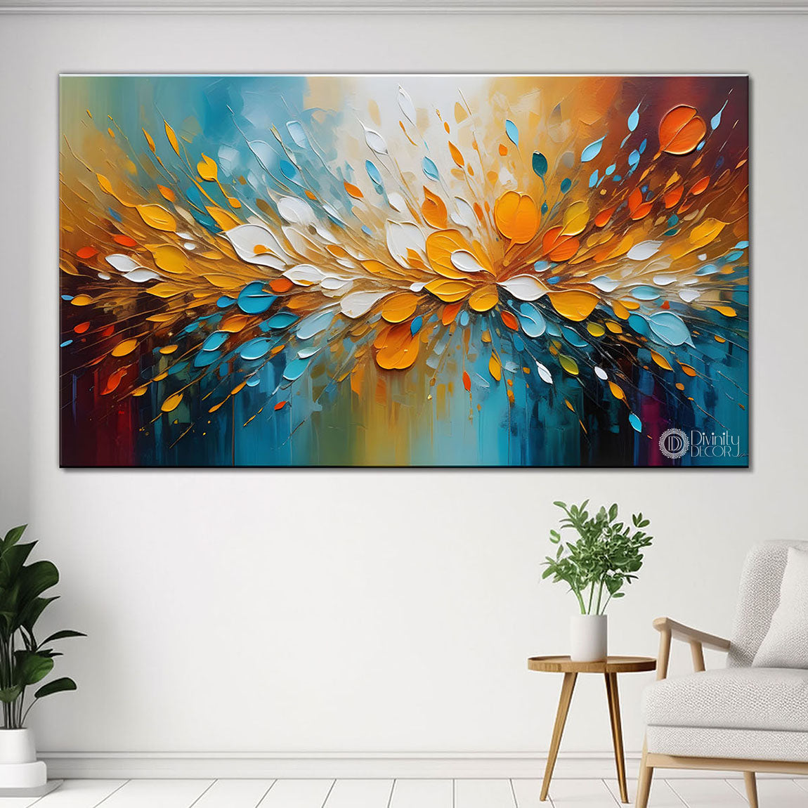 Colorful textured painting art Canvas Painting - Nature Art -661