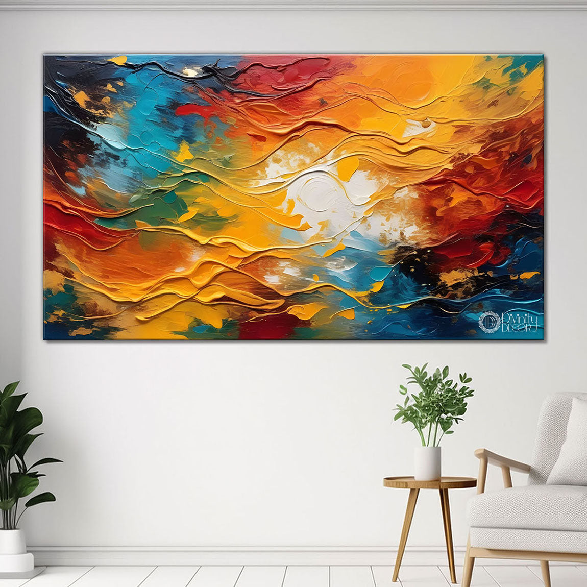 Colorful sky painting Canvas Painting - Nature Art -738