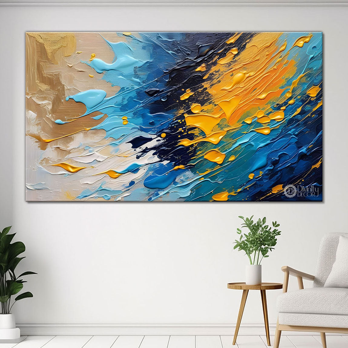 Colorful textured painting Canvas Painting - Nature Art -845