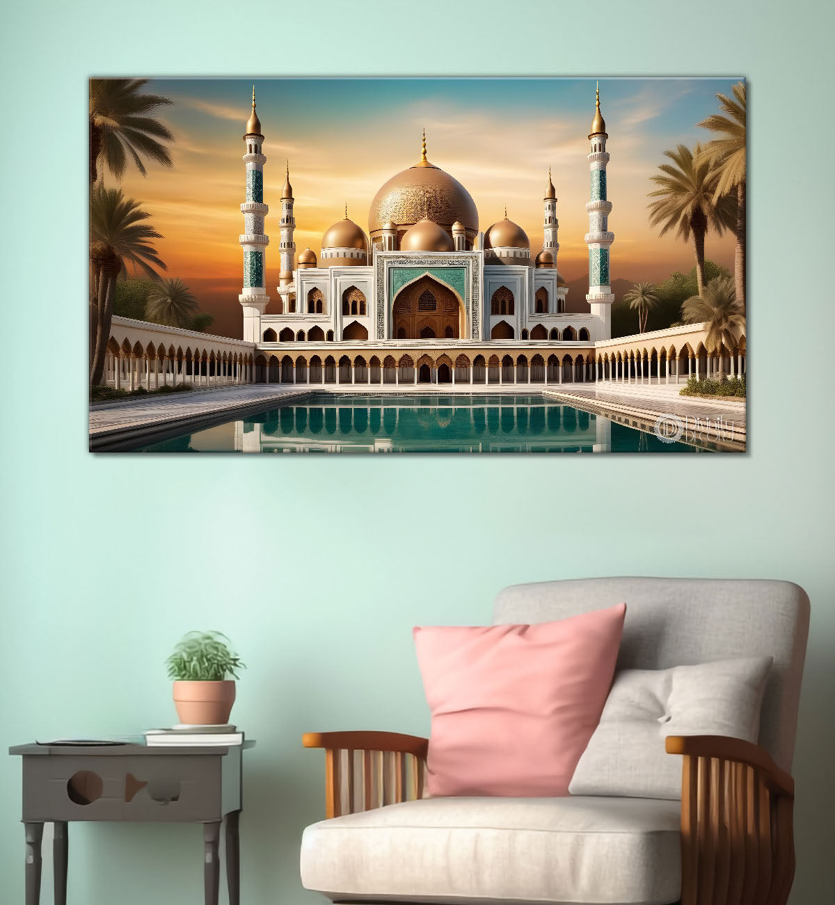 Islamic mosque oil painting Canvas Painting - Islamic paintings - 1