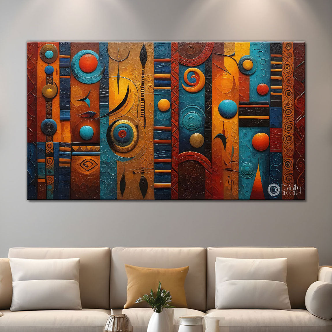 Modern textured art Canvas Painting - Design - Modern-L-59