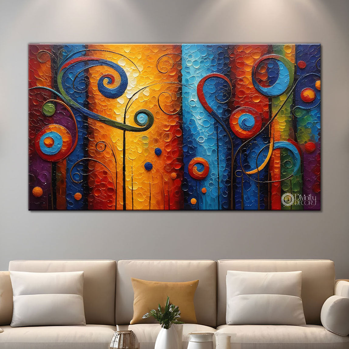 Beautiful pattern modern art Canvas Painting - Design - Modern-L-65