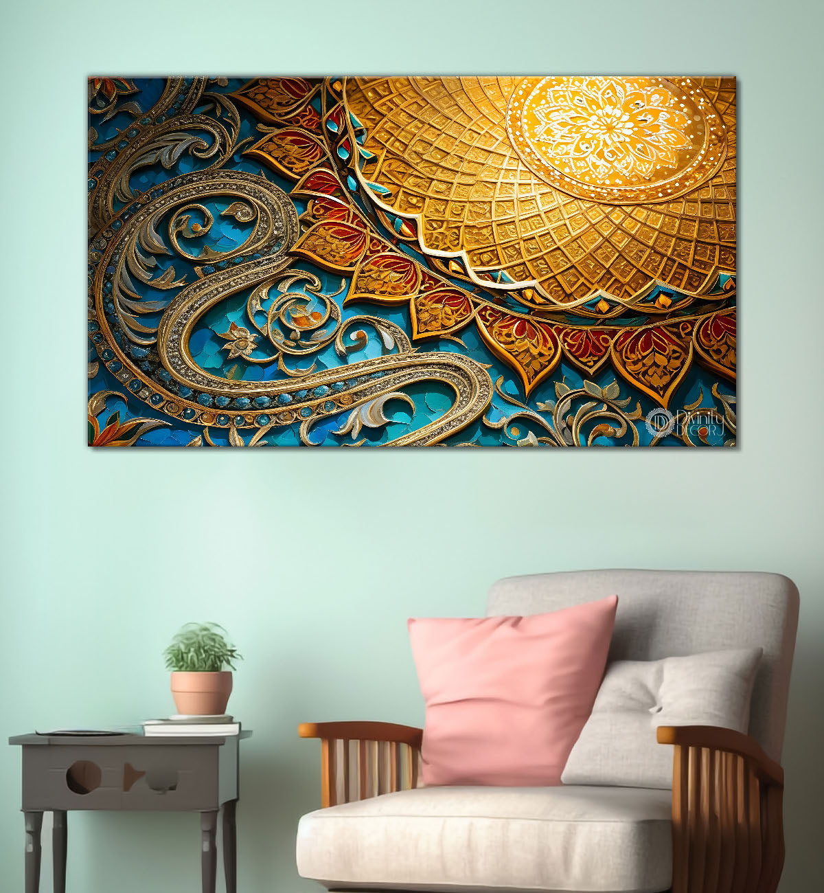 Islamic textured modern art Canvas Painting - Islamic paintings - 7