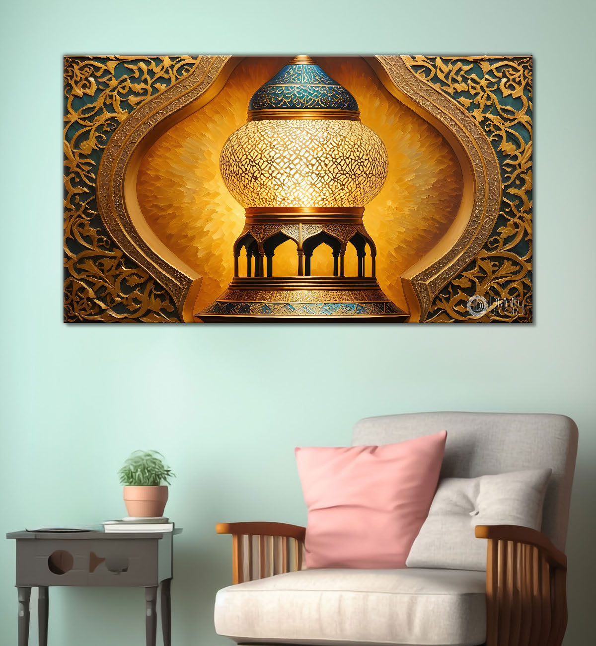 Islamic textured modern art Canvas Painting - Islamic paintings - 9