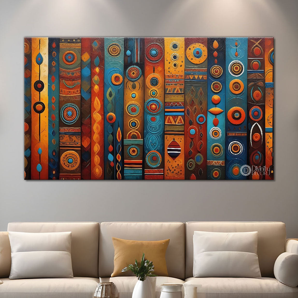 Colorful blocks designs modern art Canvas Painting - Design - Modern-L-94