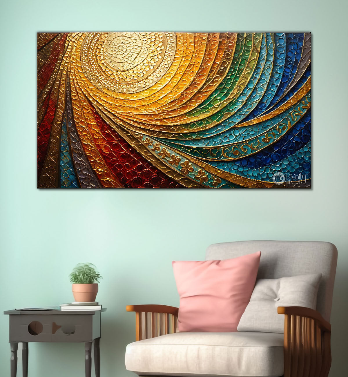 Colorful pattern Islamic modern art Canvas Painting - Islamic paintings - 11