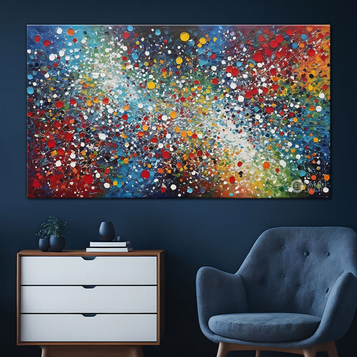 Colorful textured painting art Canvas Painting - Nature Art -126