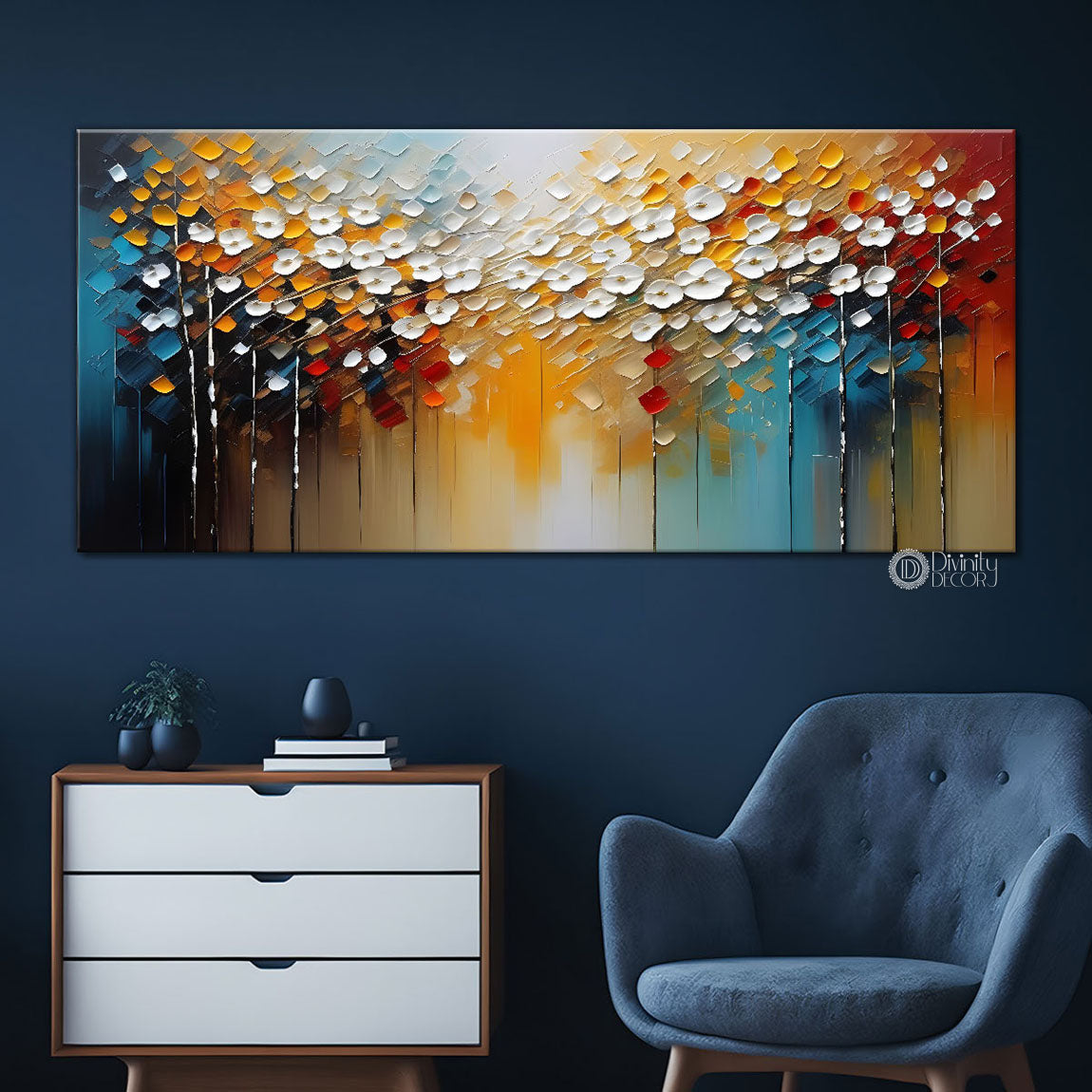 Colorful textured painting art Canvas Painting - Nature Art -211