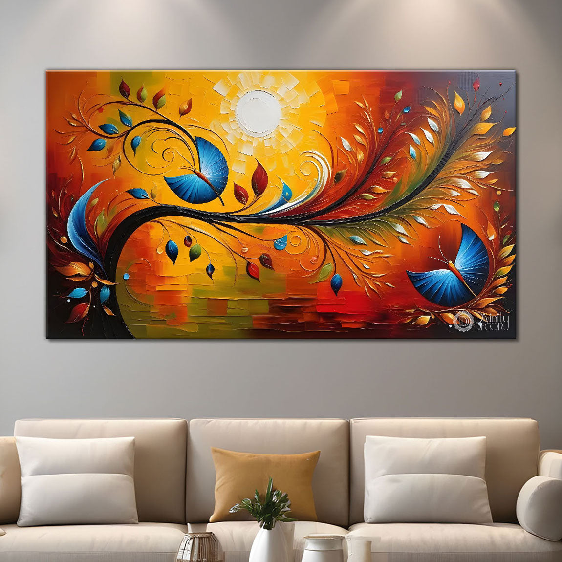 Colorful Textured Modern art Canvas Painting - Design - Modern-L-410