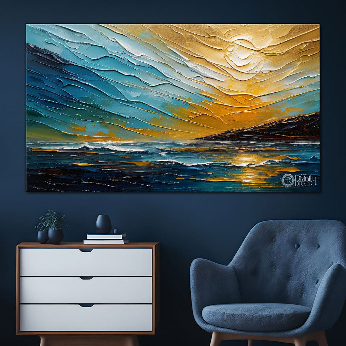 Colorful textured painting art Canvas Painting - Nature Art -451