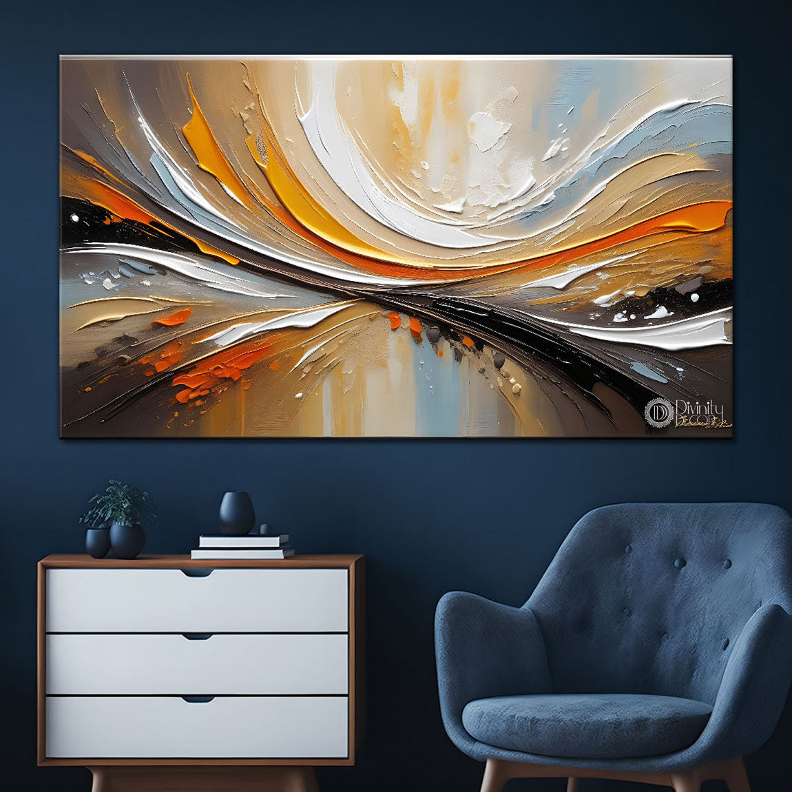 Colorful textured painting art Canvas Painting - Nature Art -487