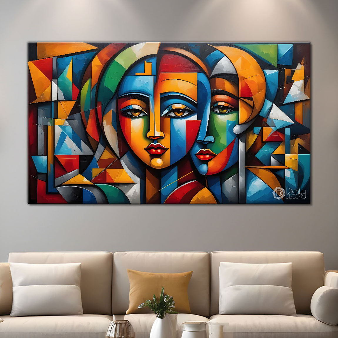 Gematrical pattern modern art Canvas Painting - Design - Modern-L-497
