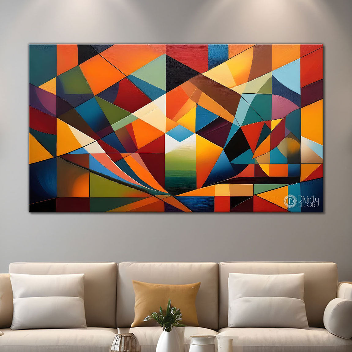 Gematrical pattern modern art Canvas Painting - Design - Modern-L-501