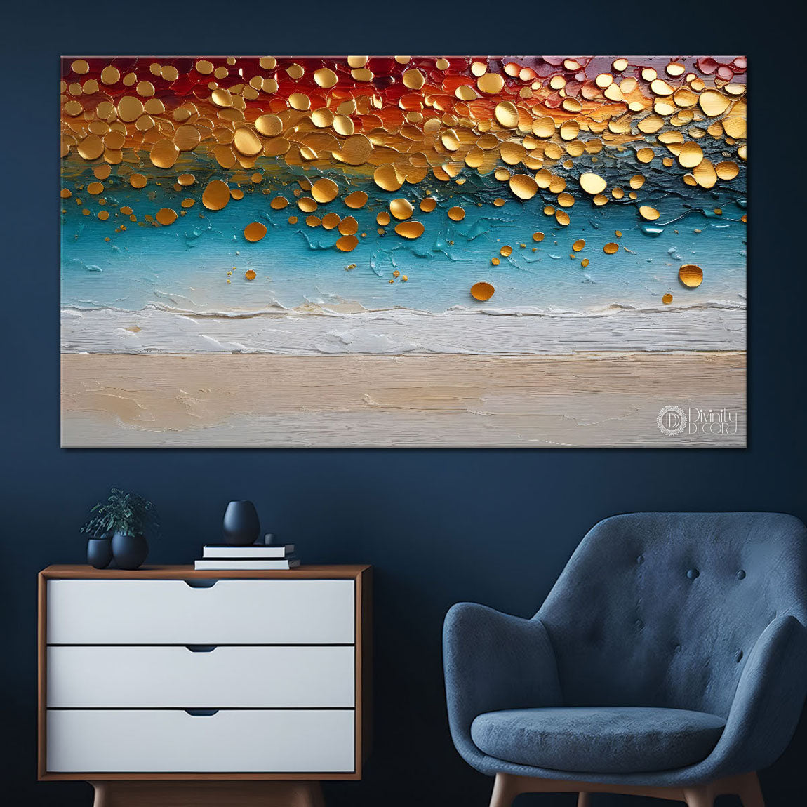 Colorful textured painting art Canvas Painting - Nature Art -509