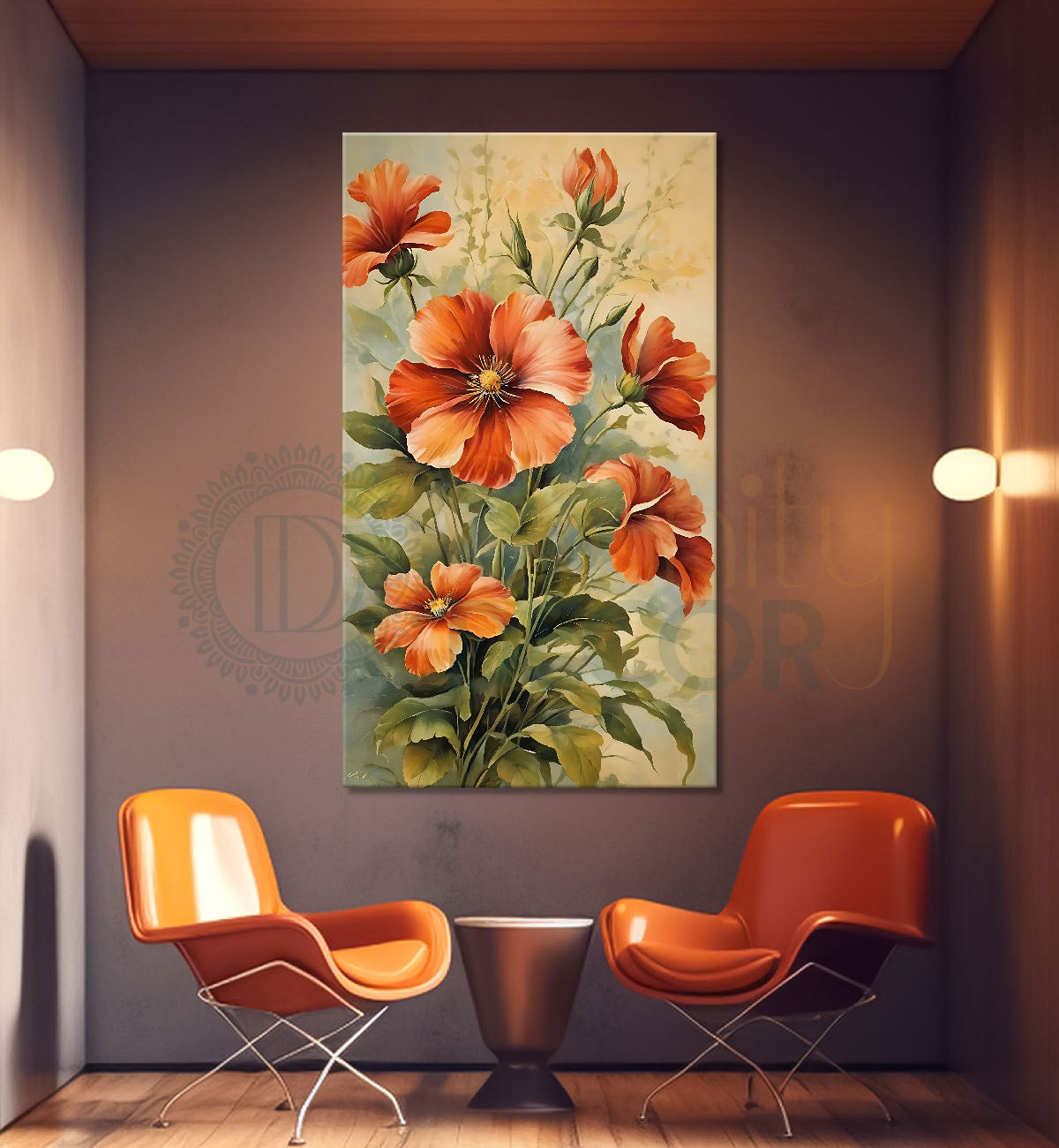 Yellow and pink flowers in light background  - Flower-V-523