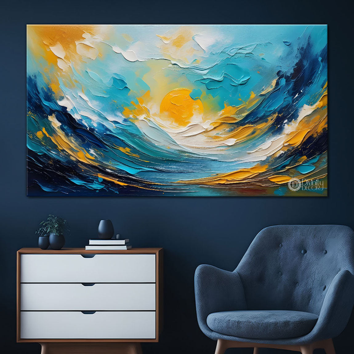 Colorful textured painting art Canvas Painting - Nature Art -615