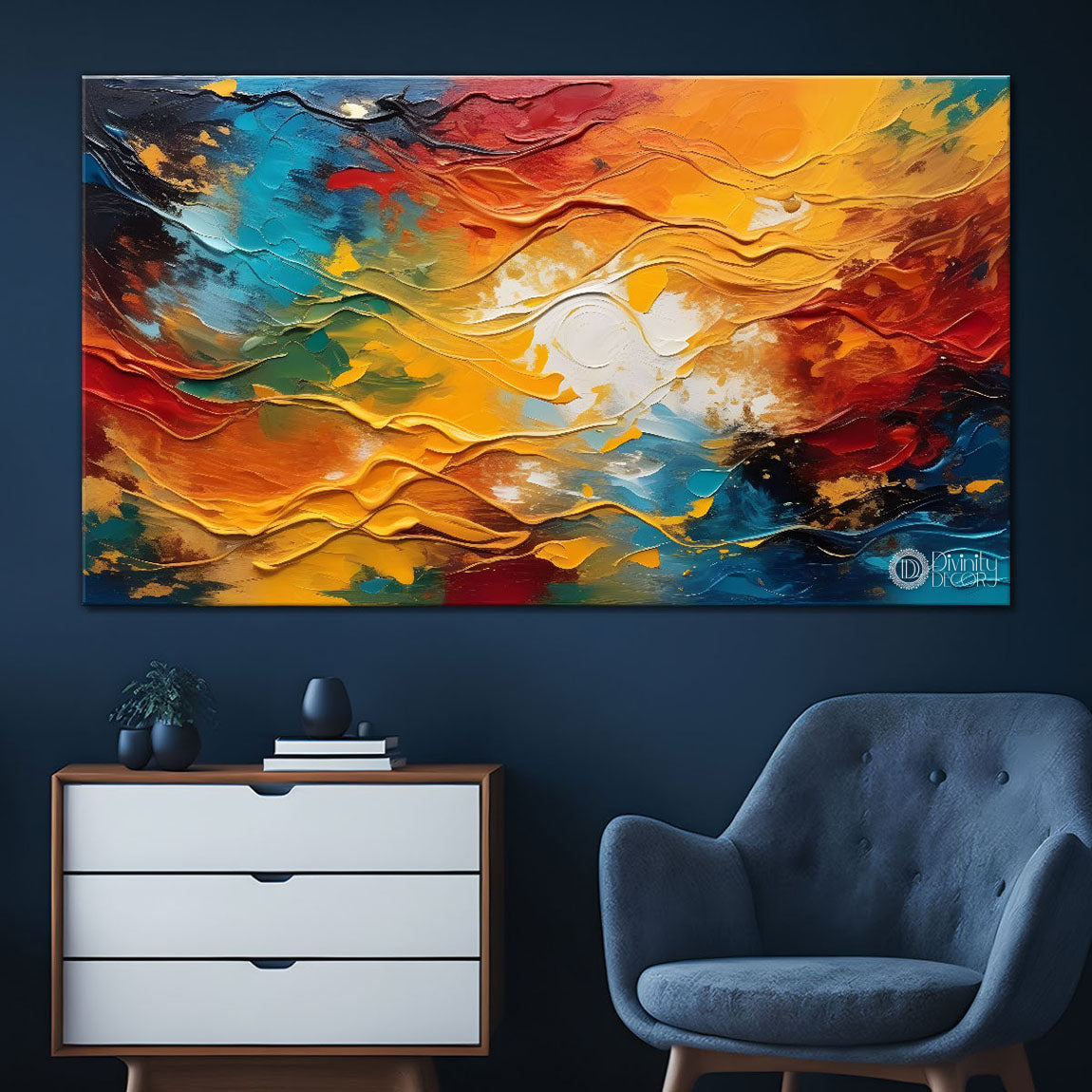 Colorful sky painting Canvas Painting - Nature Art -738