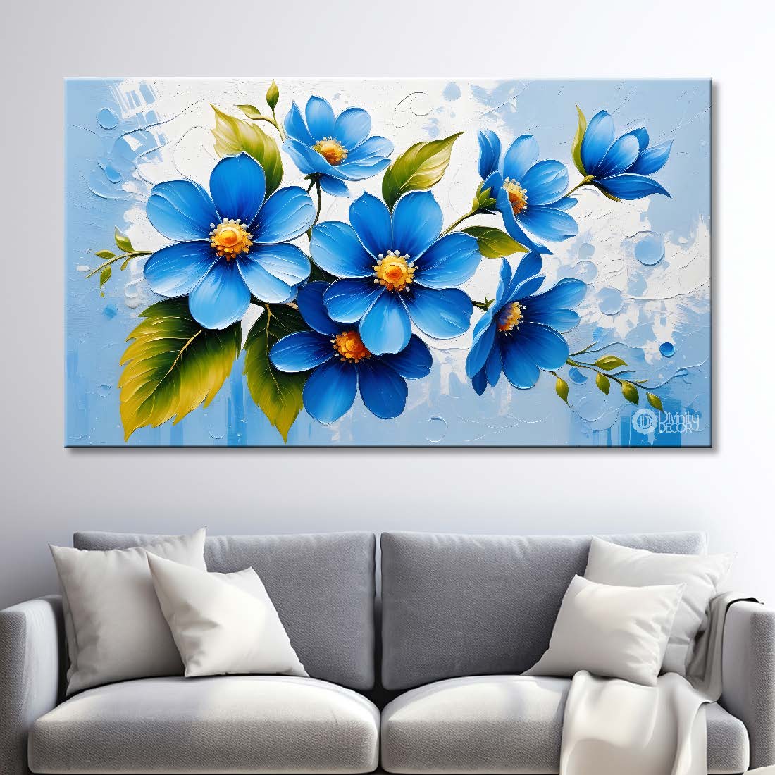 Blur flowers in light background- Design - Flower-202